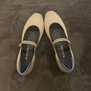 EUC Sz 9 Rothys “Portobello” Mary Jane Squares